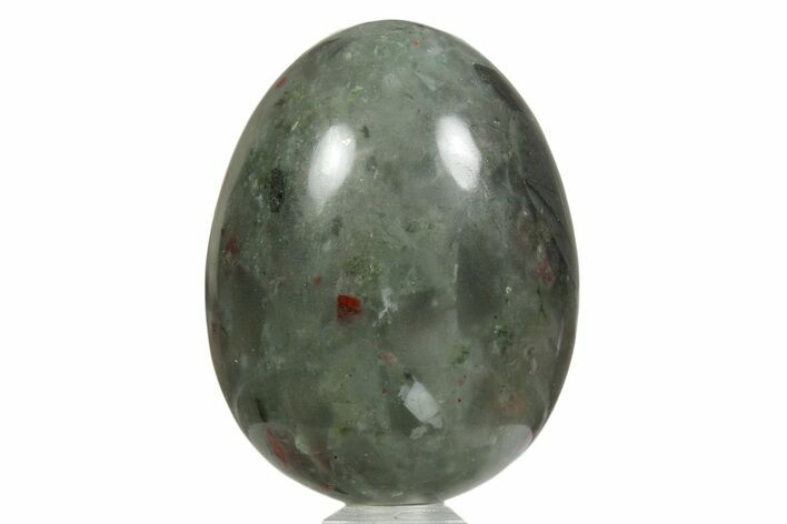 Polished Seftonite (Bloodstone/Heliotrope) Egg - Africa #356281